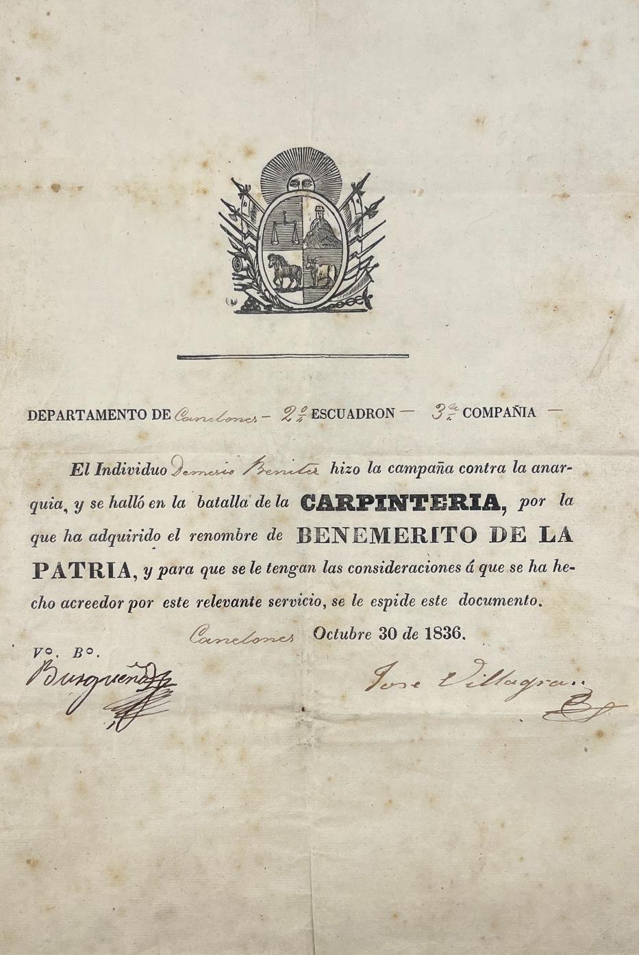 Documento Batalla de Carpintería
