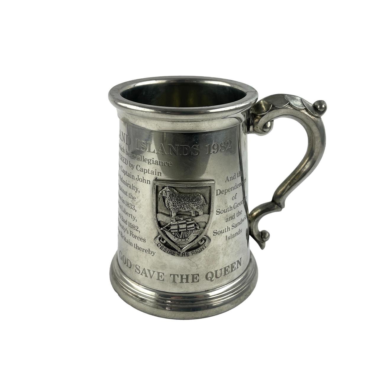 Jarra en peltre "Falkland Islands"