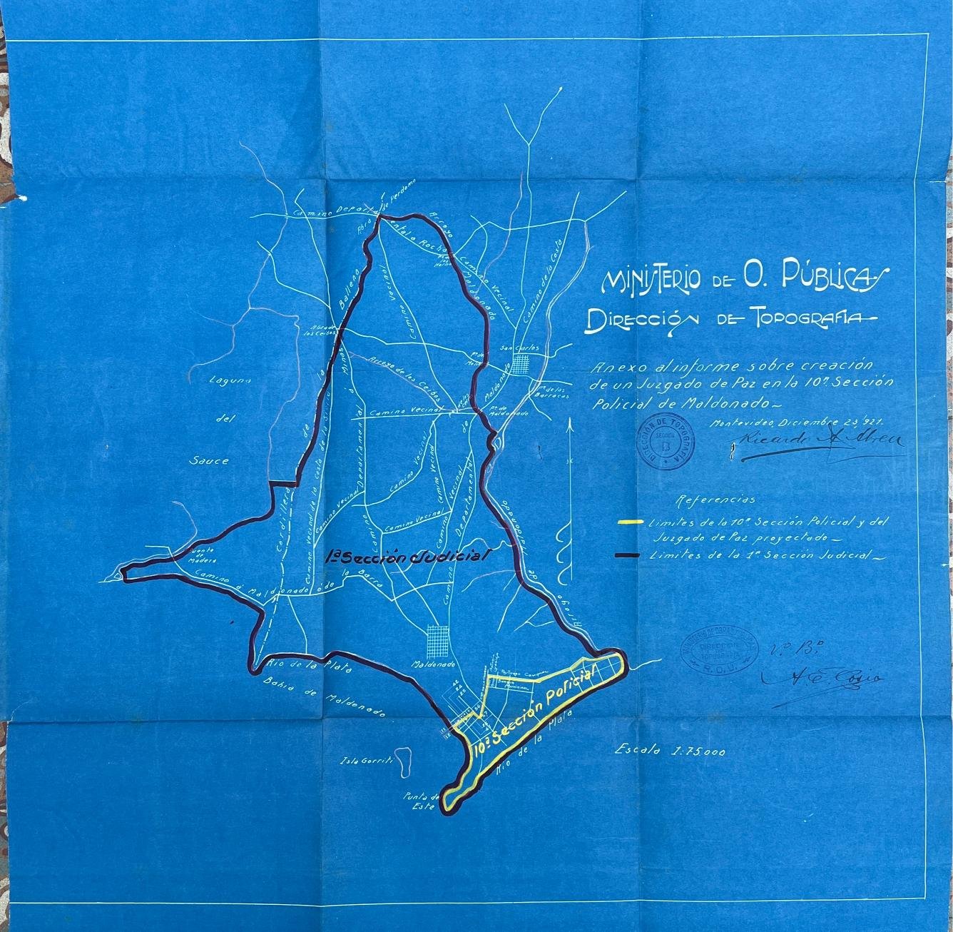 Plano de Maldonado y Punta del Este