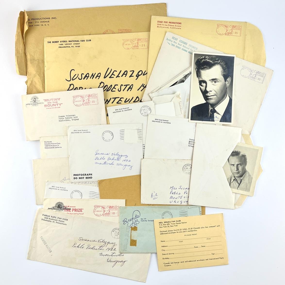 Colección de fotografías autografiadas de actores de Hollywood 1950-1970 - Imagen 8